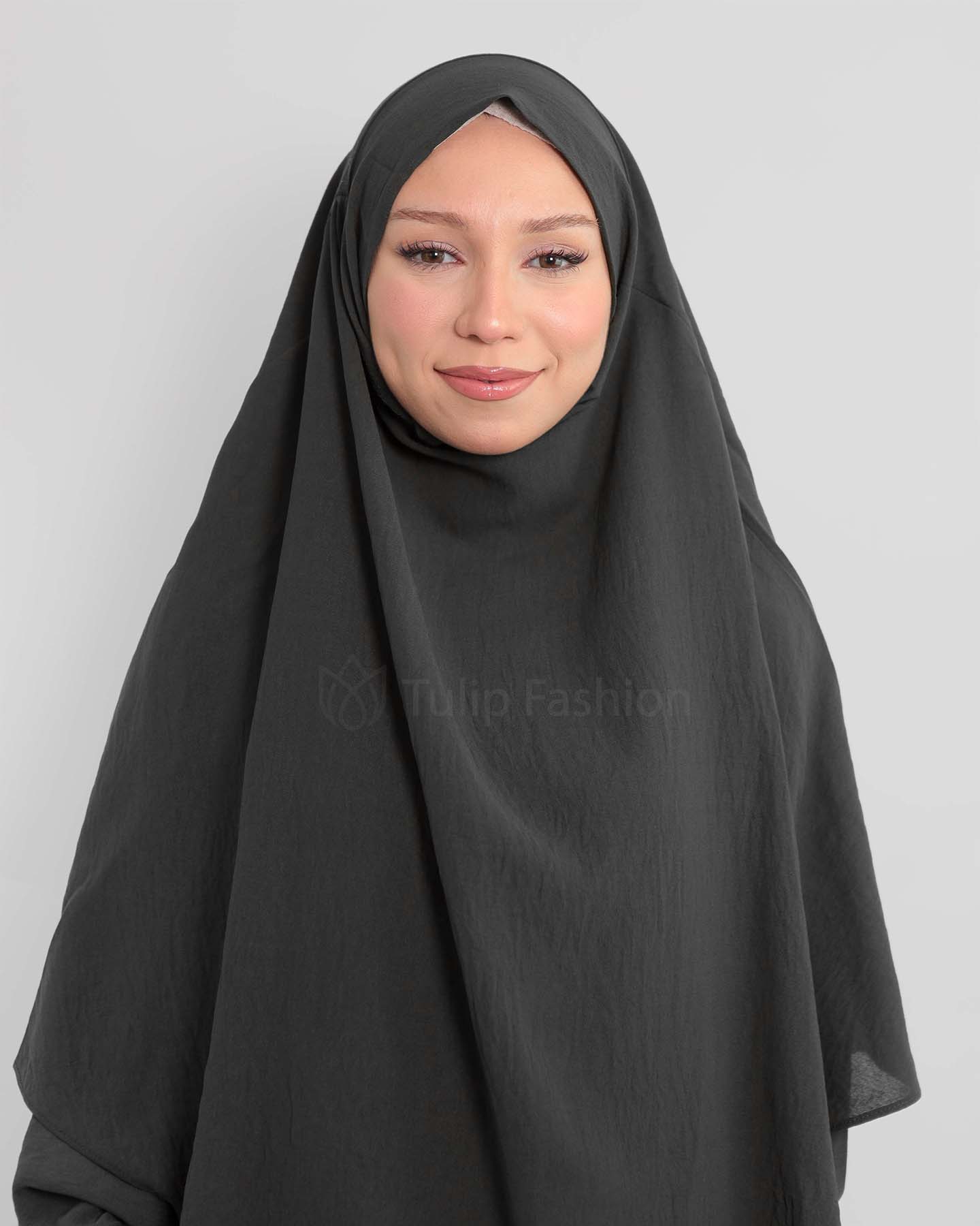 Maryam  Khimar - Dark Gray - 3