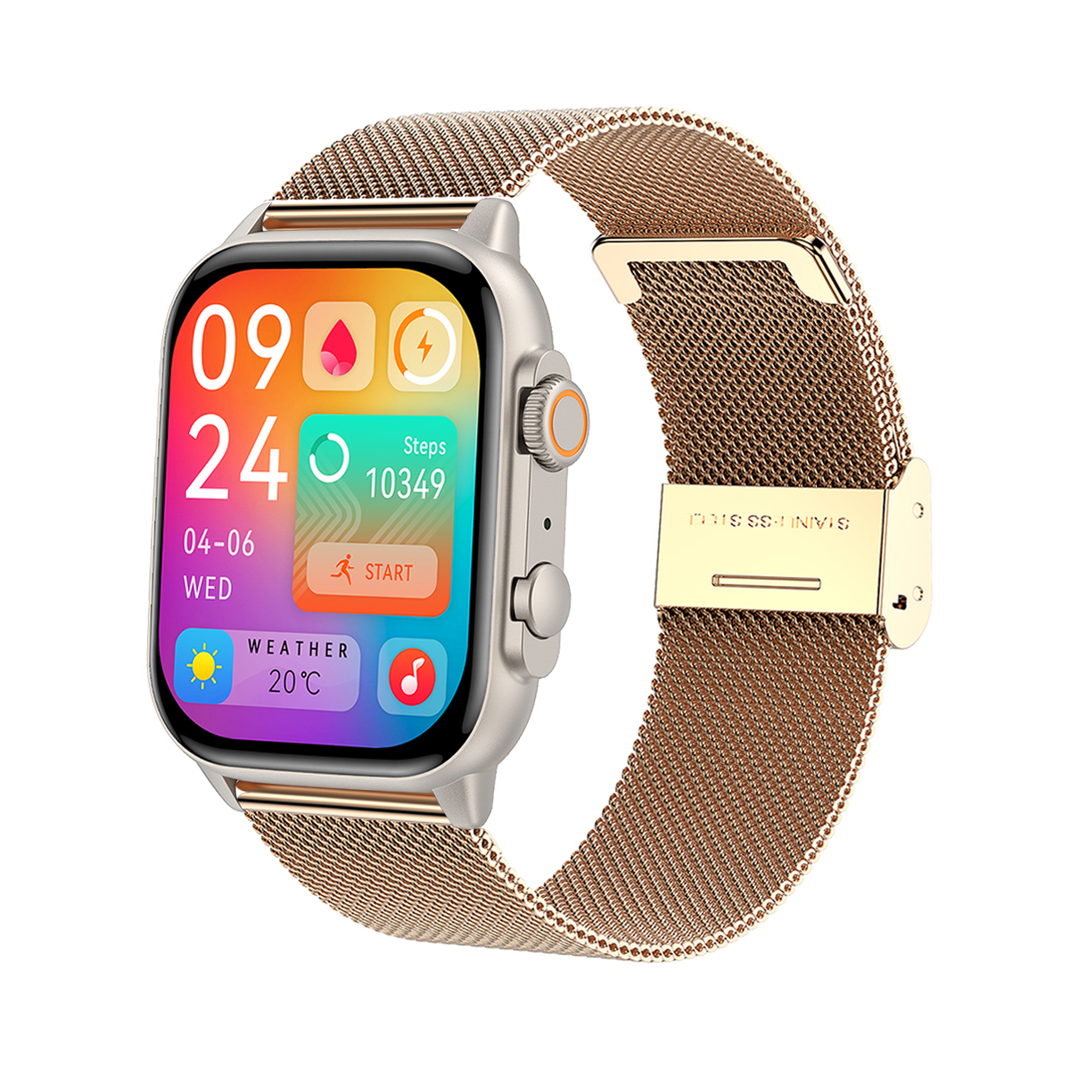 Philippe Palmer Smart Watch LP27 AMOLED Gold Mesh