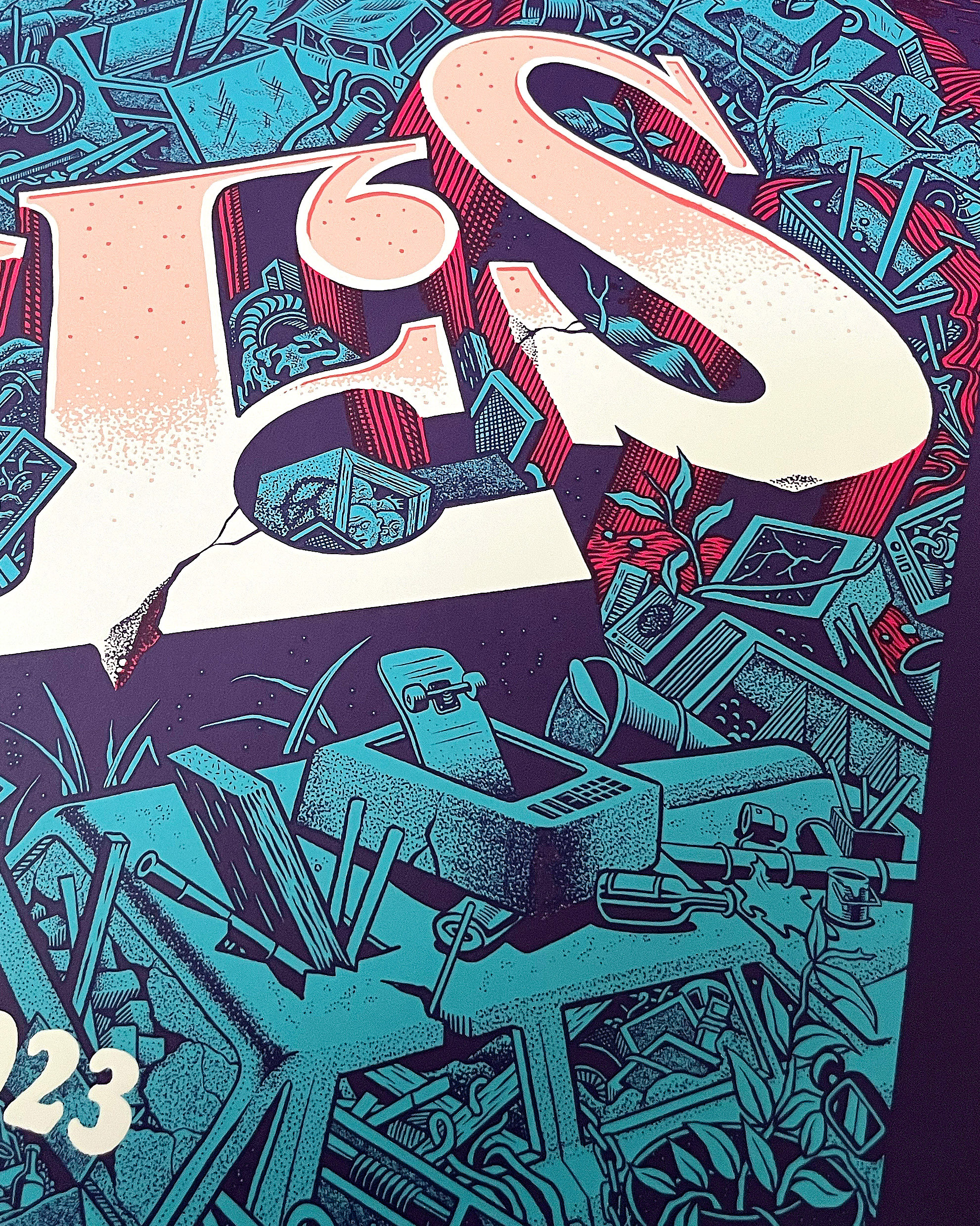 Official PIXIES North American Tour Poster by Martin Ander - 3