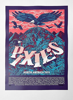 Official PIXIES North American Tour Poster by Martin Ander