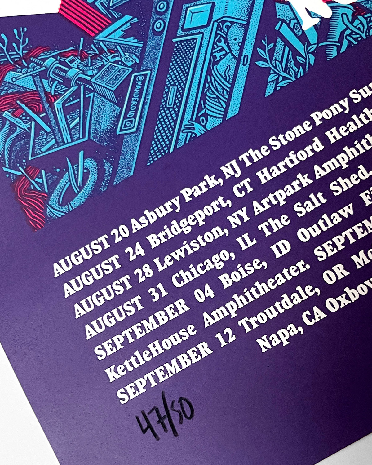Official PIXIES North American Tour Poster by Martin Ander - 5