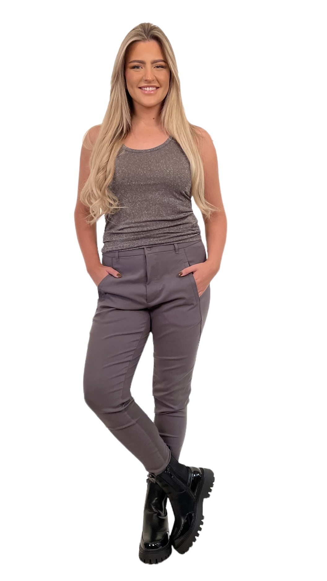 Chino Jenny | Steel grey