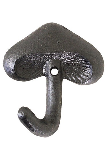 Wall hook - Hook - Mushroom - Cast iron - 2