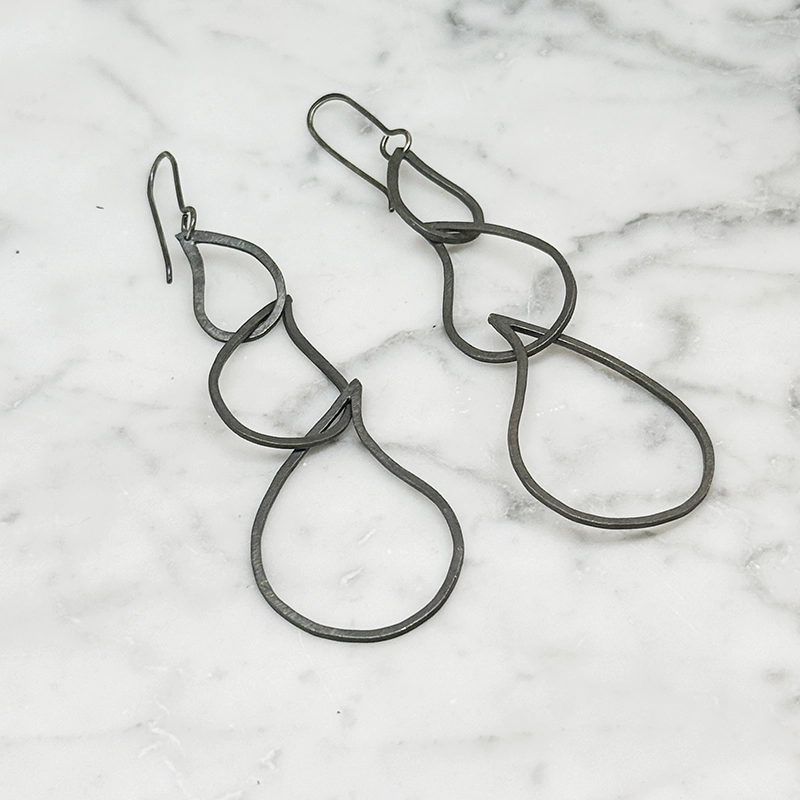 Silverörhänge TRIPPLE TEAR DROP