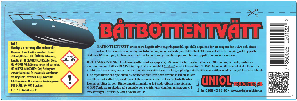 Båtbottentvätt 250 ml - 2