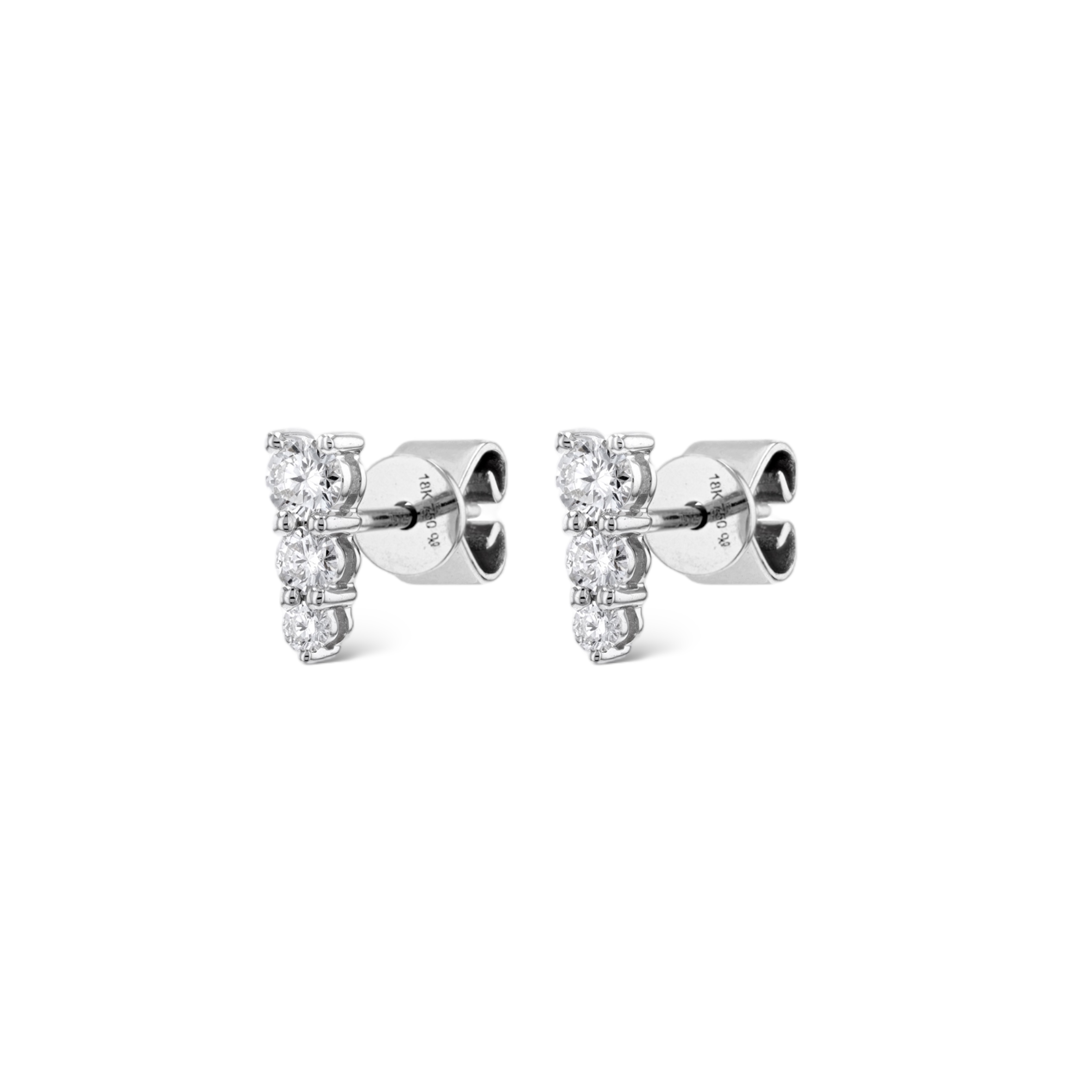DIAMOND TRIO EARRINGS - 2