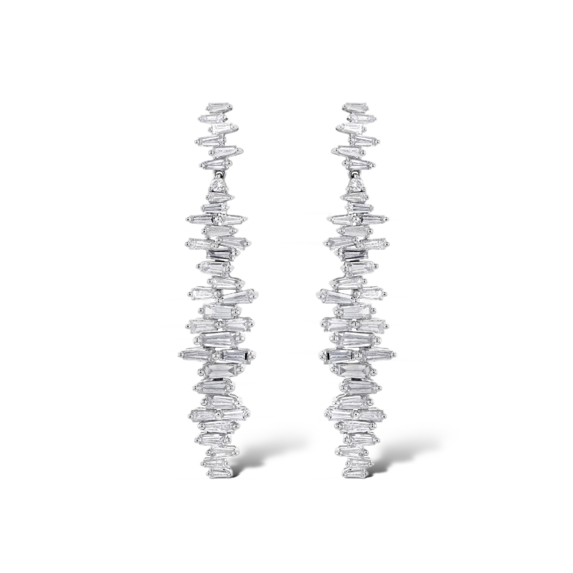 FROST BAGUETTE DIAMOND EARRINGS