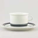 Peter Winquist (Faenza 1970) Three Teacups with Black Decor 11,5 cm