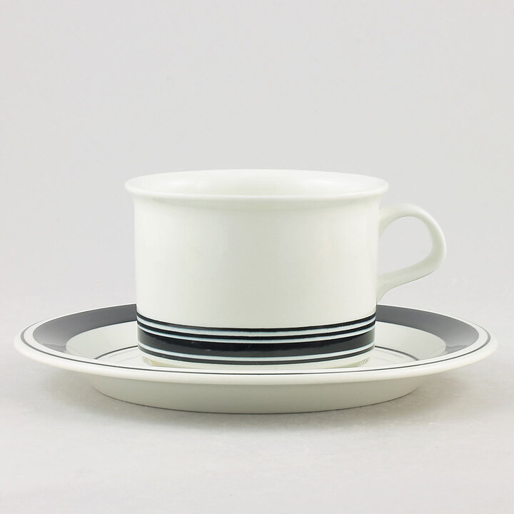 Peter Winquist (Faenza 1970) Three Teacups with Black Decor 11,5 cm
