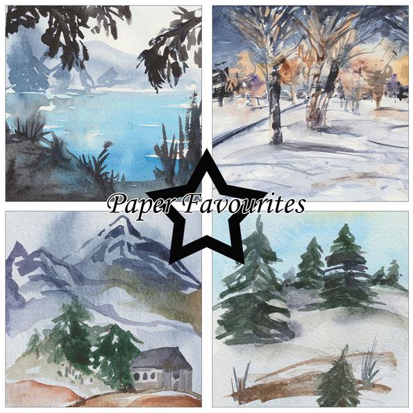 Paper Favourites Winter Landscape 6x6 Inch Paper Pack  - 3