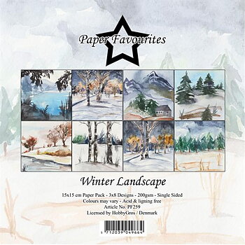 Paper Favourites Winter Landscape 6x6 Inch Paper Pack 