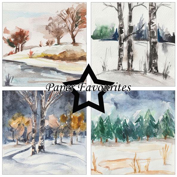 Paper Favourites Winter Landscape 6x6 Inch Paper Pack  - 2
