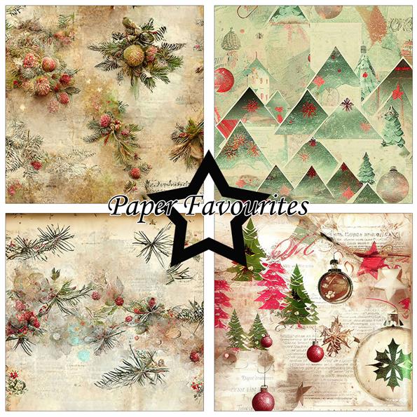 Paper Favourites Santas Present 6x6 Inch Paper Pack  - 3