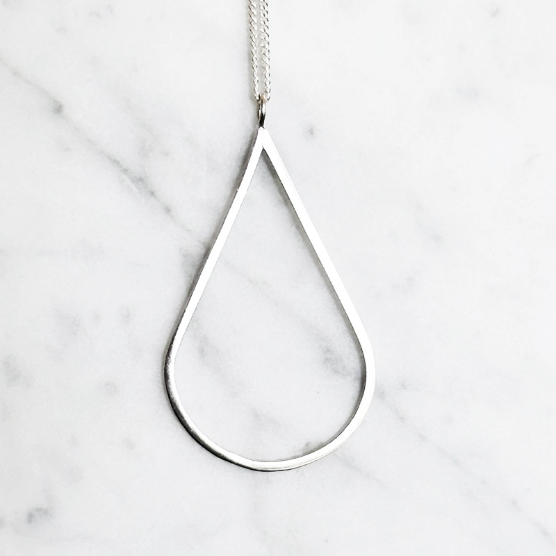 Silverhalsband H2O  polerat