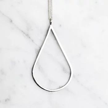 Silverhalsband H2O  polerat