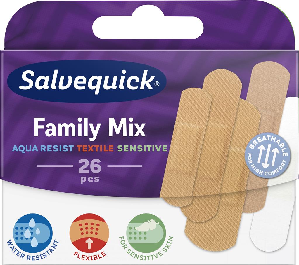 Salvequick Family Mix 26 plåster