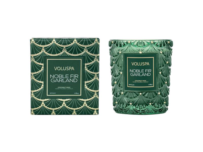 Voluspa Noble Fir Garland Classic Boxed Candle 