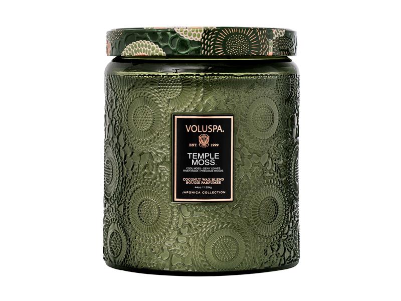 Voluspa Temple Moss LUXE Glass Jar