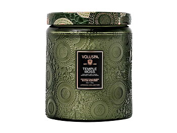 Voluspa Temple Moss LUXE Glass Jar