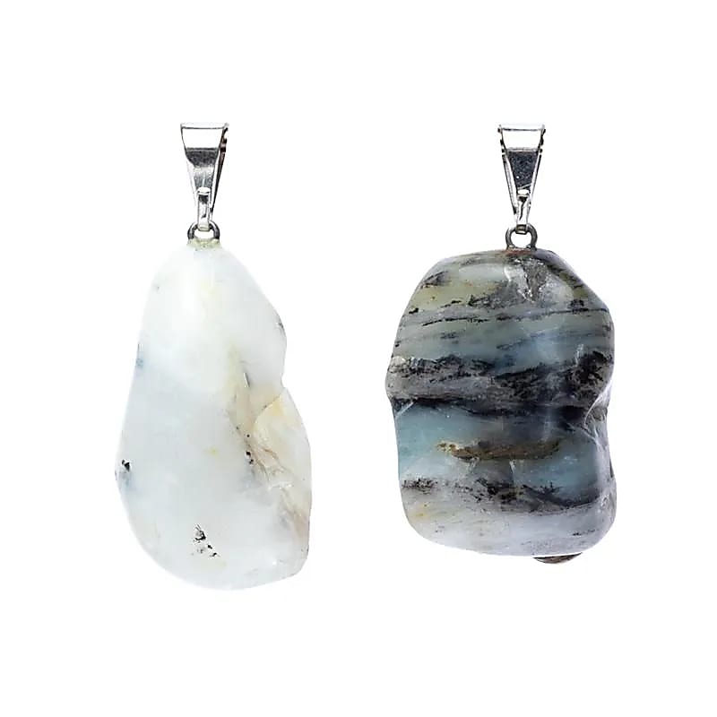 Andinska opal  ädelstenhänge borrad ±2 cm