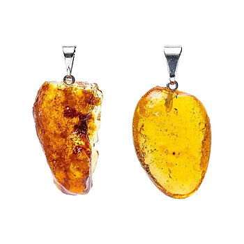 Bärnsten (copal)  ändelstenhänge borrad ±2,5 cm