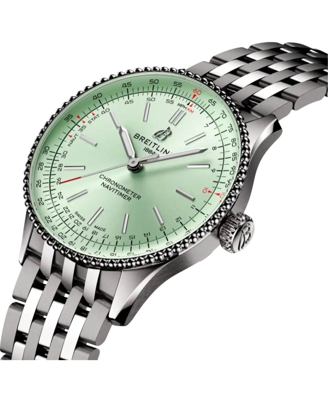 Breitling A17327361L1A1 Navitimer Automatic 36 grön profil