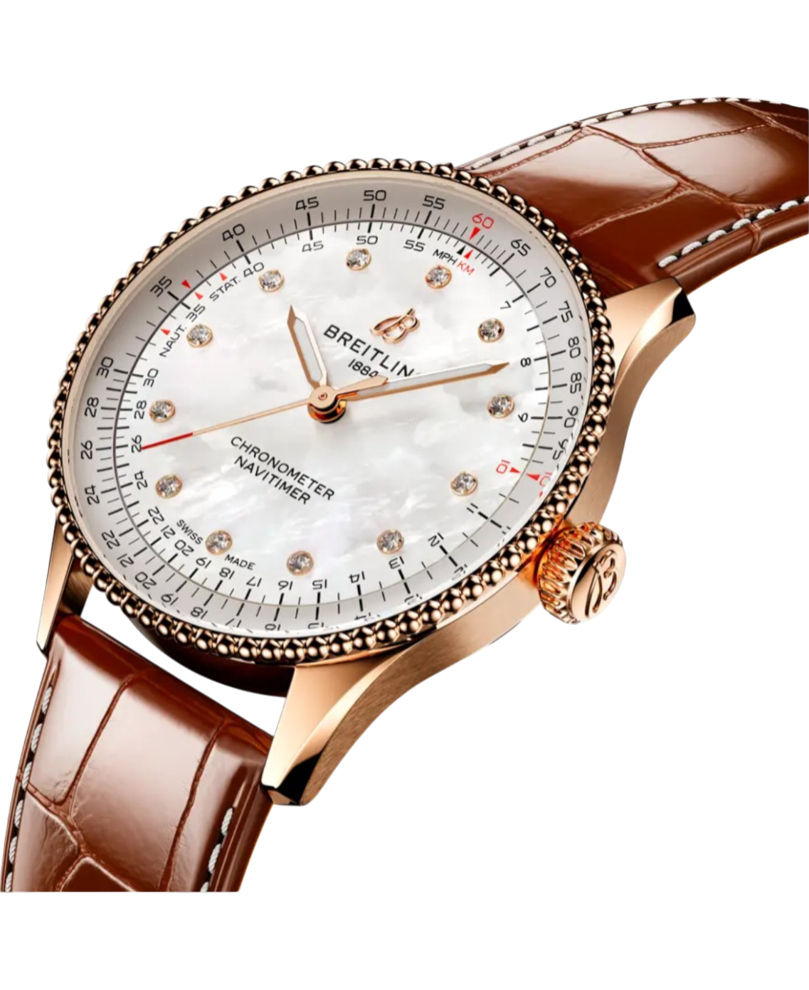 Breitling R17327211A1P1 Navitimer Automatic 36 18 k rött guld profil