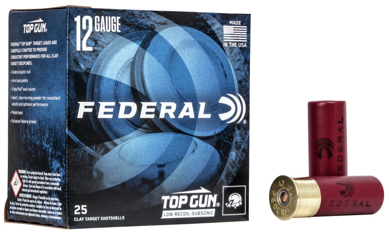 FEDERAL TOP GUN LEAD SUBSONIC 12/70 32G NO 7.5 25/BOX