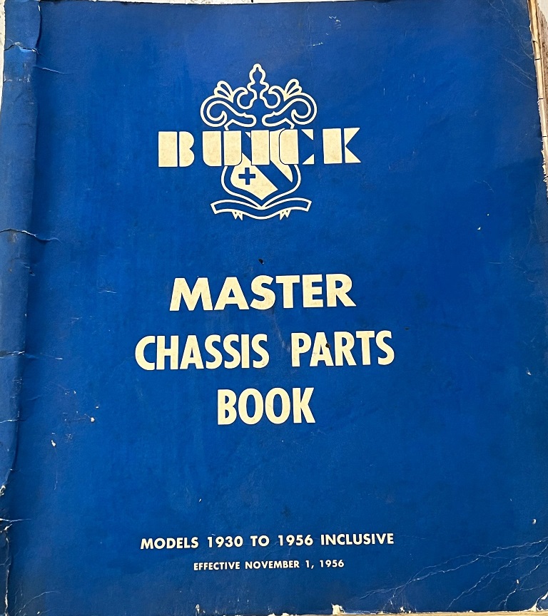 1956 - 1930 Buick Master Chassis Parts Book