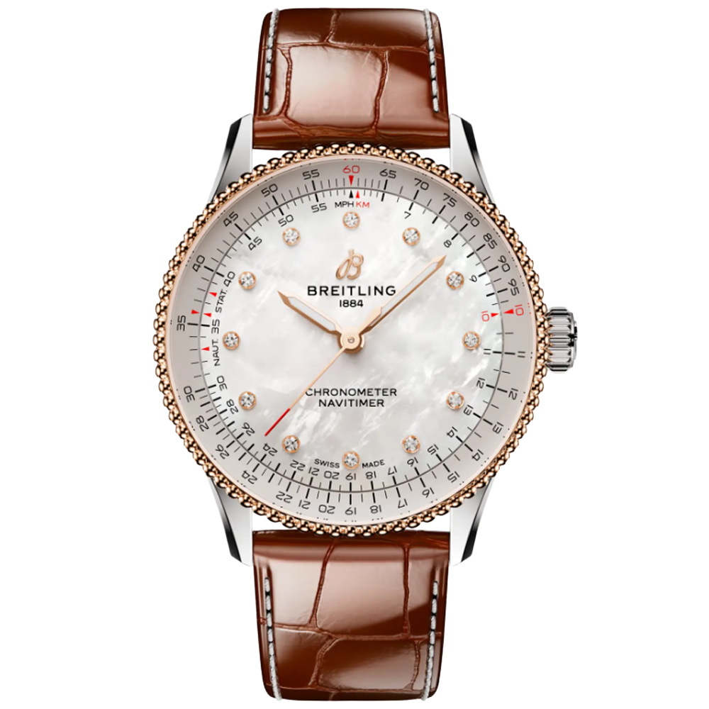 Breitling U17327211A1P1 Navitimer Automatic 36 stål och 18 k rött guld  