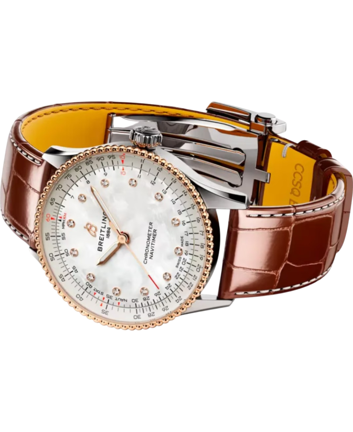 Breitling U17327211A1P1 Navitimer Automatic 36 stål och 18 k rött guld  sida