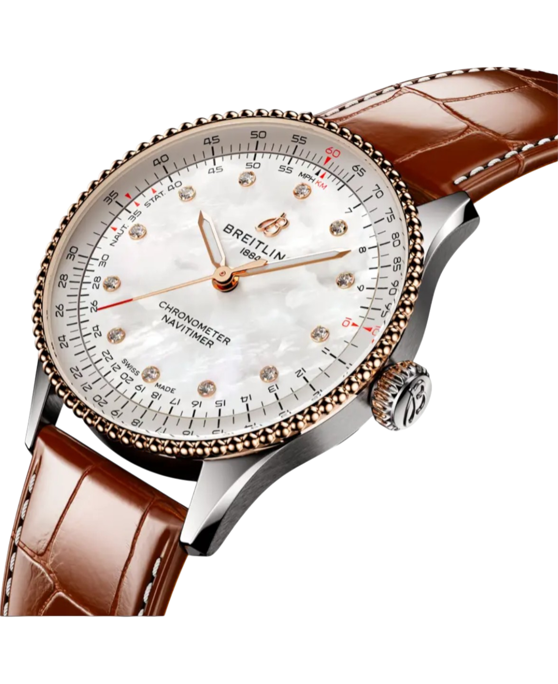 Breitling U17327211A1P1 Navitimer Automatic 36 stål och 18 k rött guld  profil