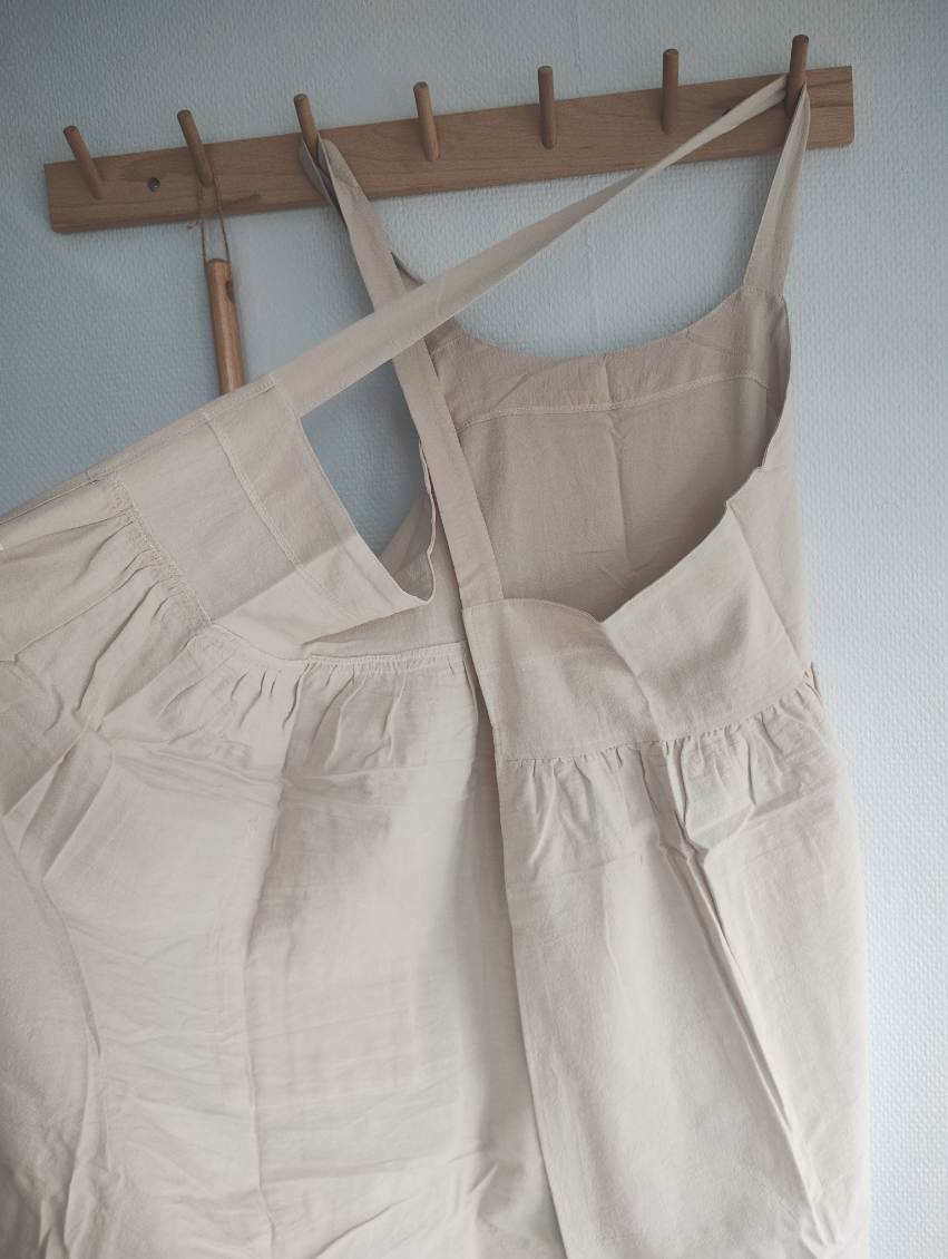 Lantligt linneförkläde - Olika färger - 4
