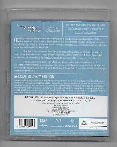 Tarnished Angels Blu-ray Masters of Cinema Series