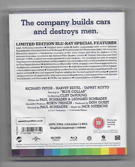 Blue Collar Blu-ray