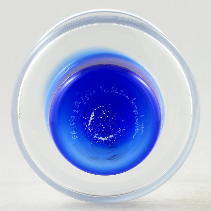Erik Höglund (1990) Limited Footed Bowl with Blue/White Decor 12 cm