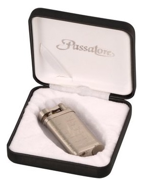 Passatore Leonard Flint Piptändare Nickel Satin Antique Presentask