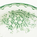 Carl-Harry Stålhane (Gröna Anna 1966) Three Plates with Green Flower Decor 18 cm