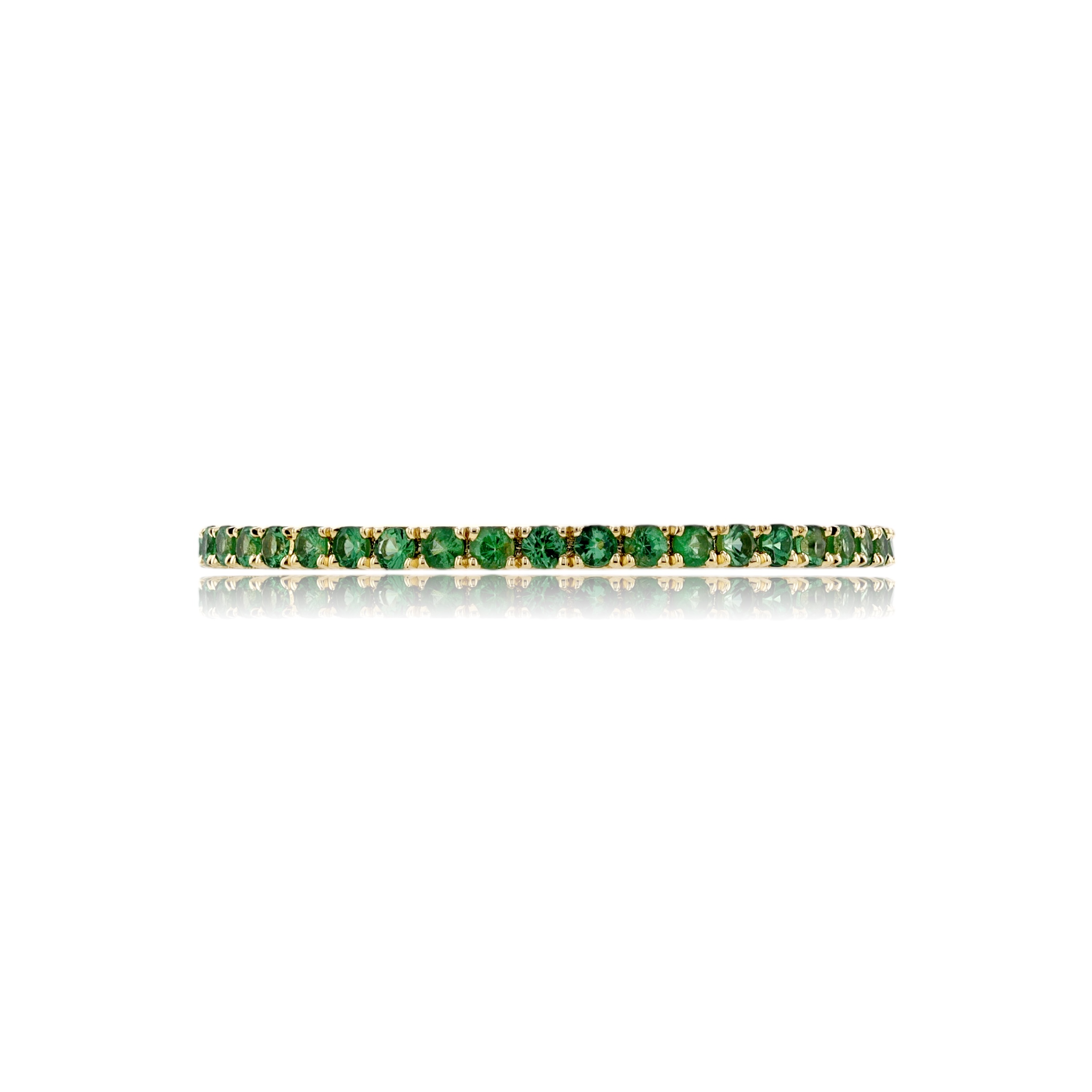 STACKRING COLORI GREAN GARNET