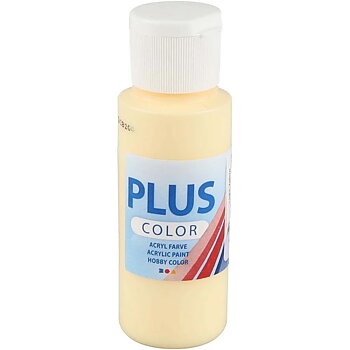 Plus Color Hobbyfärg, Ljusgul, 60ml