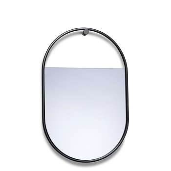 Peek spegel oval liten