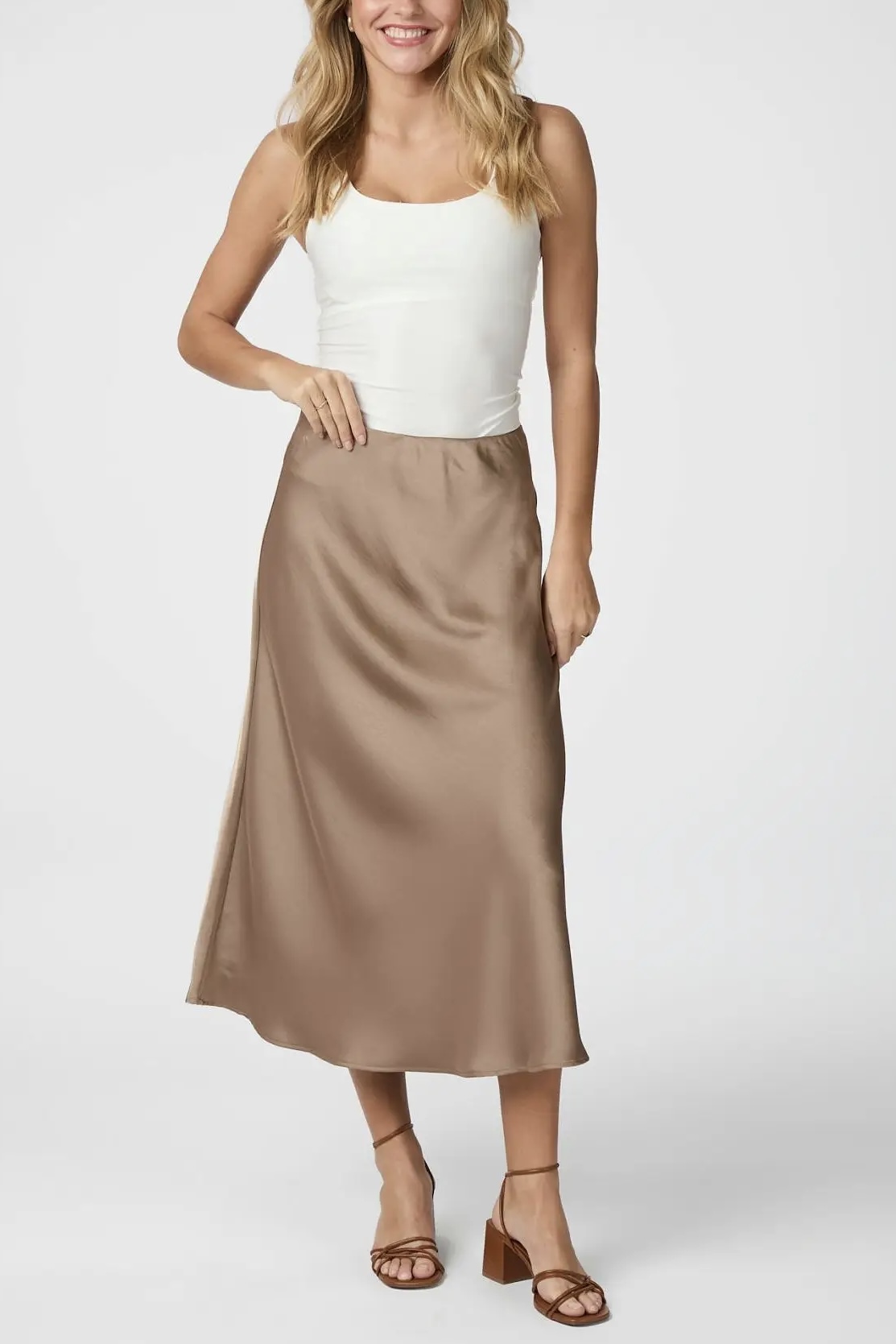Neo Noir - Bovary Skirt Dark Taupe - 3