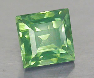 0,47 ct lujoso zafiro azul verdoso natural raro de 3,8 mm en forma de princesa - 3