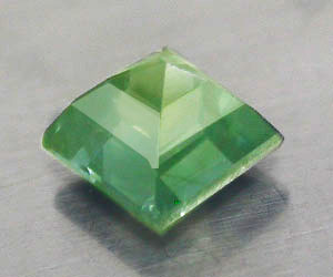 0,47 ct lujoso zafiro azul verdoso natural raro de 3,8 mm en forma de princesa - 2