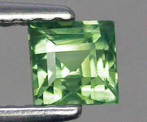 0,47 ct lujoso zafiro azul verdoso natural raro de 3,8 mm en forma de princesa