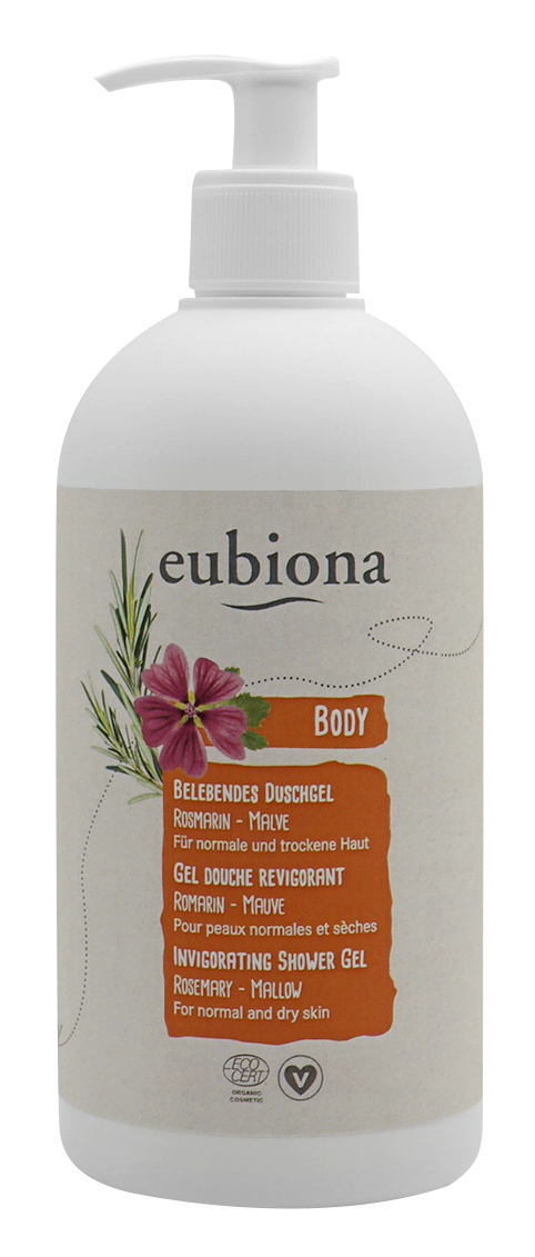 Eubiona Uppfriskande Ekologisk Dusch Gel Rosmarin & Malva 500 ml