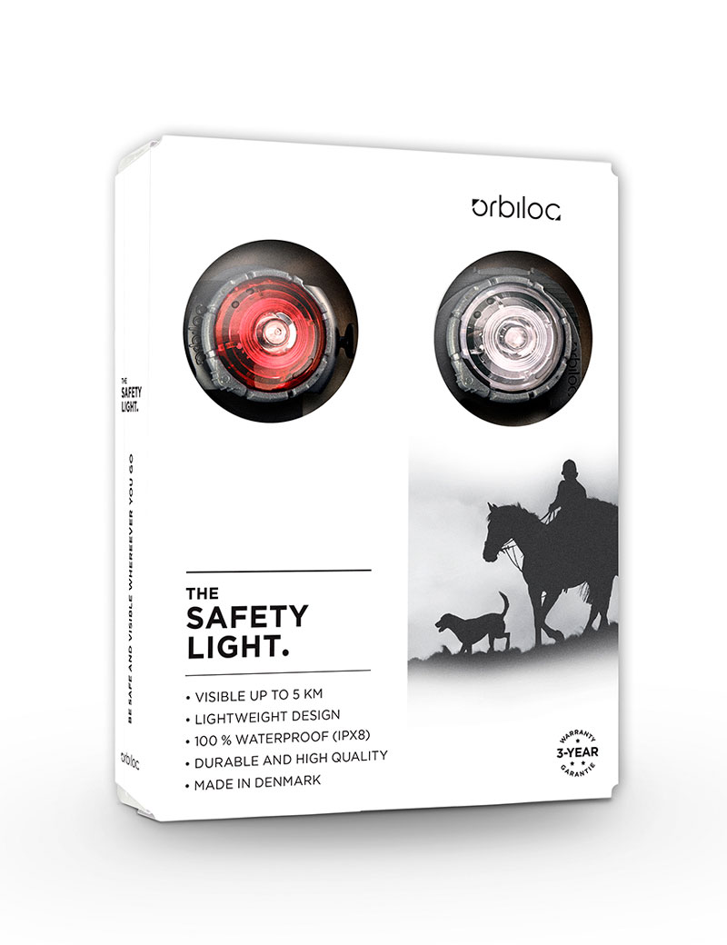 Orbiloc Twin Dual Säkerhet Lampa För Koppel