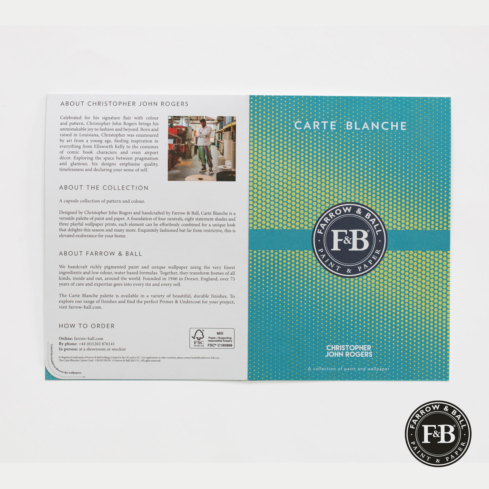 FÄRGKARTA CARTE BLANCHE - FARROW & BALL - 2