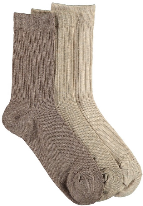 3-Pack Crossbow Ladies Rib Socks