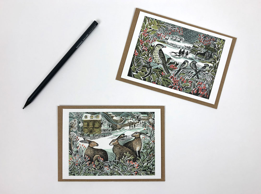Holly Hedge & We Three Hares, Notecard Wallet - 3